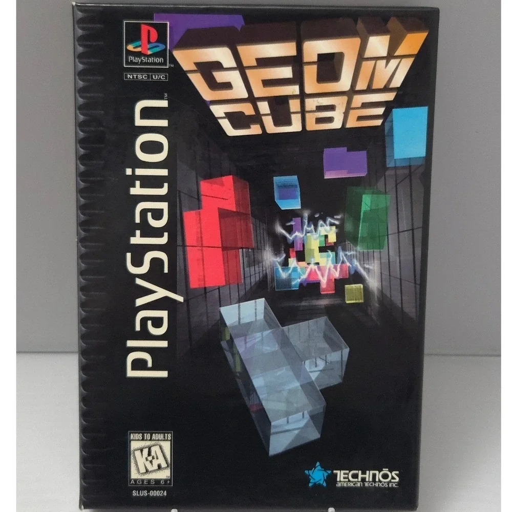 Geom Cube - PlayStation 1 (PS1) Long Box 1995‎ - Complete in Box (CIB) - Tested